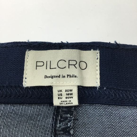 Anthropologie Pilcro womens blue Retro Low-Rise Pull-On Flare Jeans Size 14w - Picture 7 of 9